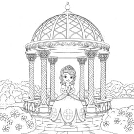 desenho da princesa sofia para colorir