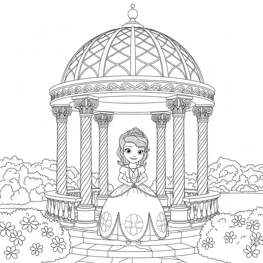 desenho da princesa sofia para colorir