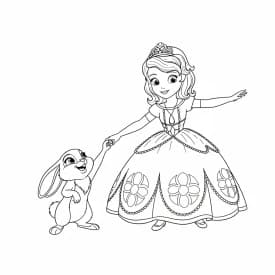 desenho da princesa sofia para colorir