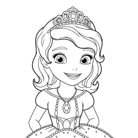 desenho da princesa sofia para colorir