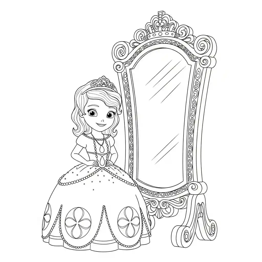 desenho da princesa sofia para colorir