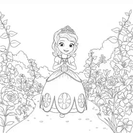 desenho da princesa sofia para colorir