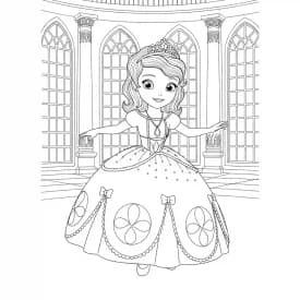 desenho da princesa sofia para colorir