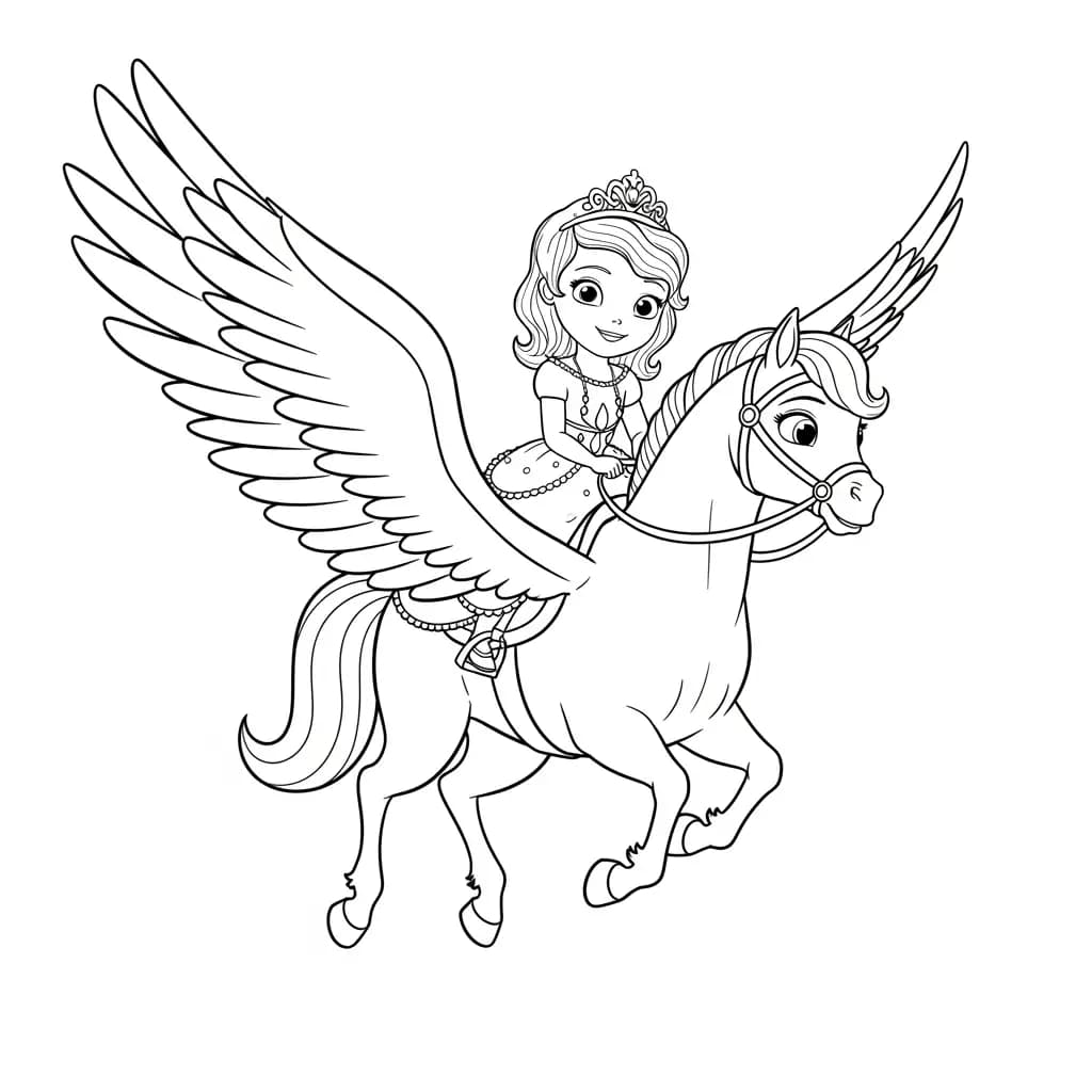 desenho da princesa sofia para colorir
