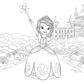 desenho da princesa sofia para colorir