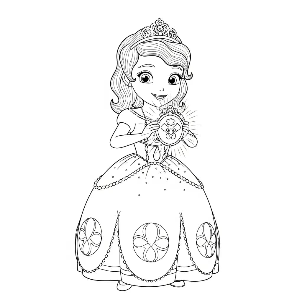 desenho da princesa sofia para colorir