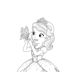 desenho da princesa sofia para colorir