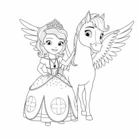 desenho da princesa sofia para colorir