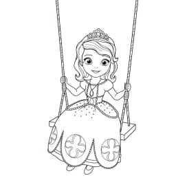 desenho da princesa sofia para colorir