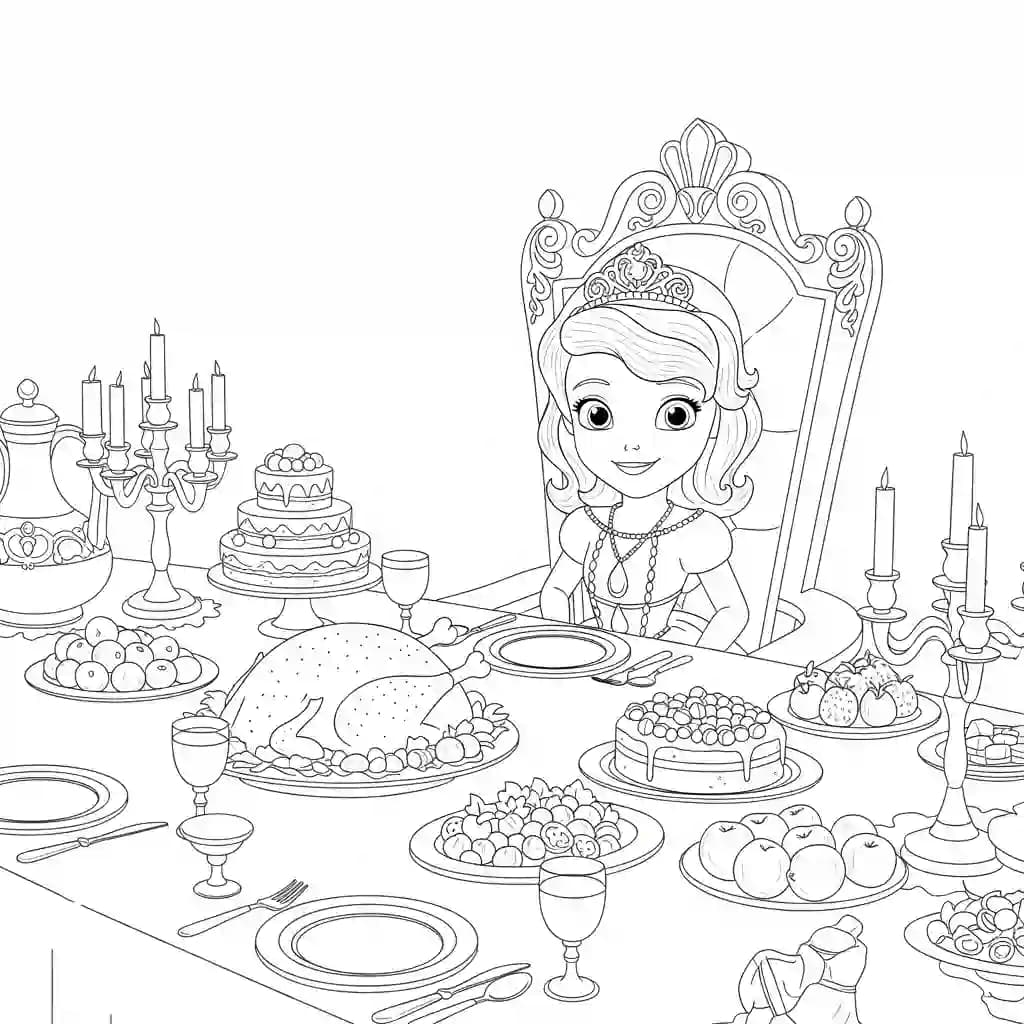 desenho da princesa sofia para colorir