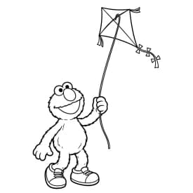 desenho da rua sésamo para colorir