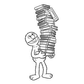 desenho da rua sésamo para colorir