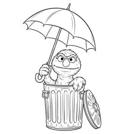 desenho da rua sésamo para colorir