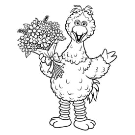 desenho da rua sésamo para colorir