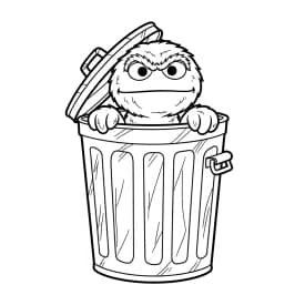 desenho da rua sésamo para colorir