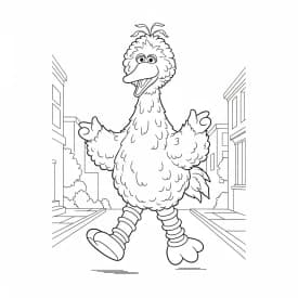 Desenho da Rua Sésamo para Colorir desenho da rua sésamo para colorir