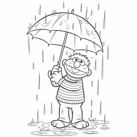 desenho da rua sésamo para colorir