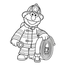 desenho da rua sésamo para colorir