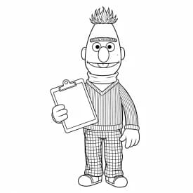 desenho da rua sésamo para colorir