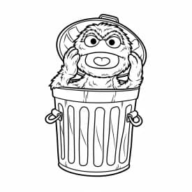 desenho da rua sésamo para colorir