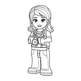 desenho de Amigos Lego para colorir