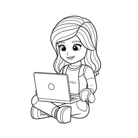 desenho de Amigos Lego para colorir