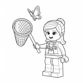 desenho de Amigos Lego para colorir