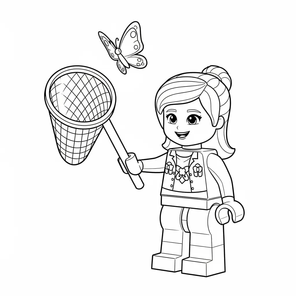 desenho de Amigos Lego para colorir