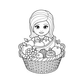 desenho de Amigos Lego para colorir