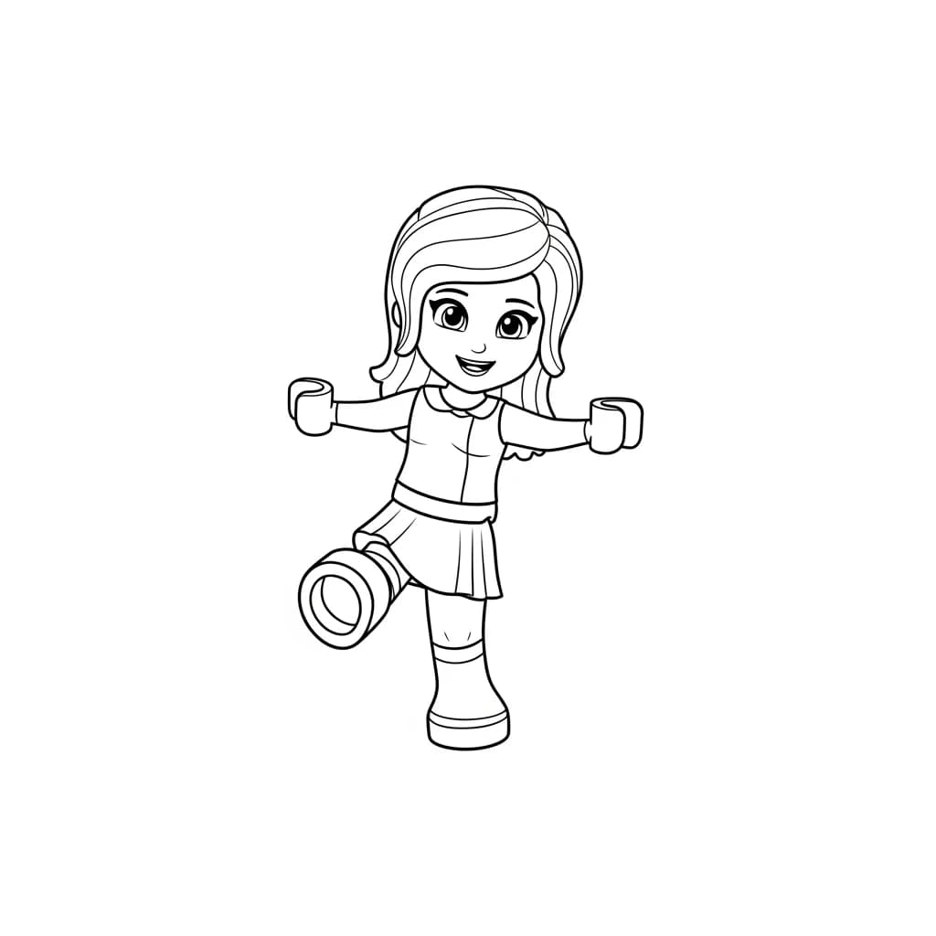 desenho de Amigos Lego para colorir