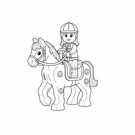 desenho de Amigos Lego para colorir