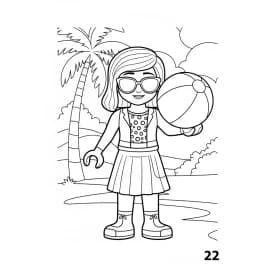 desenho de Amigos Lego para colorir