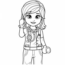 desenho de Amigos Lego para colorir