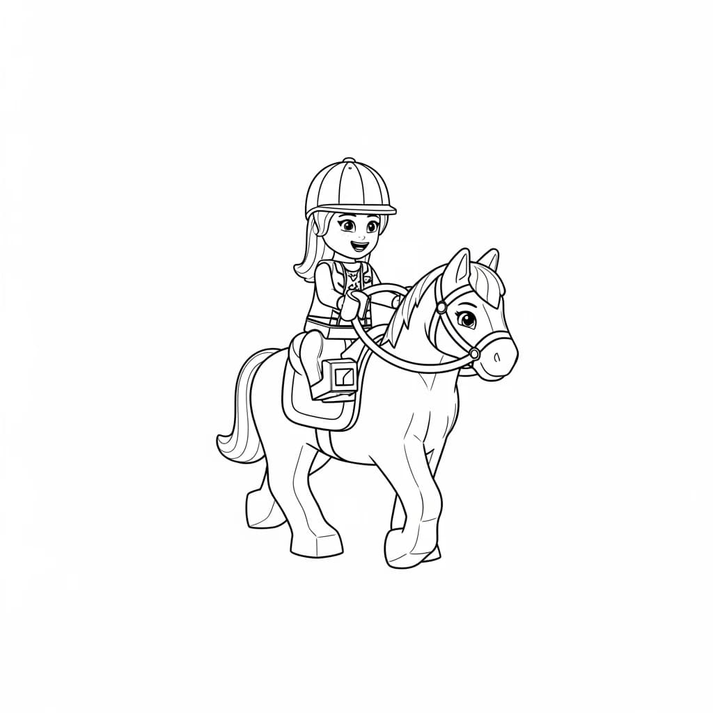 desenho de Amigos Lego para colorir