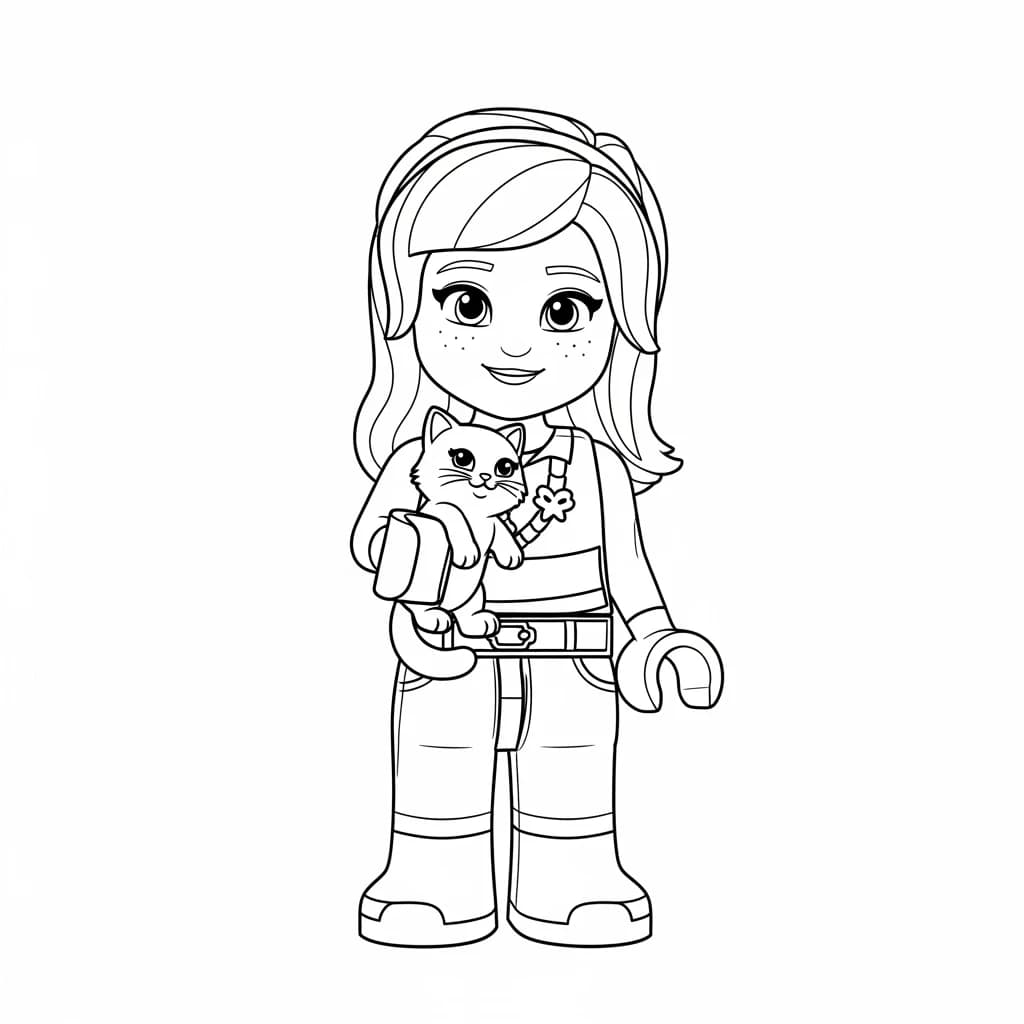 desenho de Amigos Lego para colorir