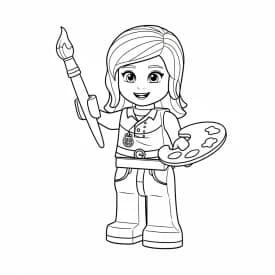 Desenho de Amigos Lego para desenho de Amigos Lego para colorir