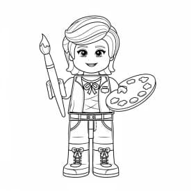 Desenho de Amigos Lego para desenho de Amigos Lego para colorir