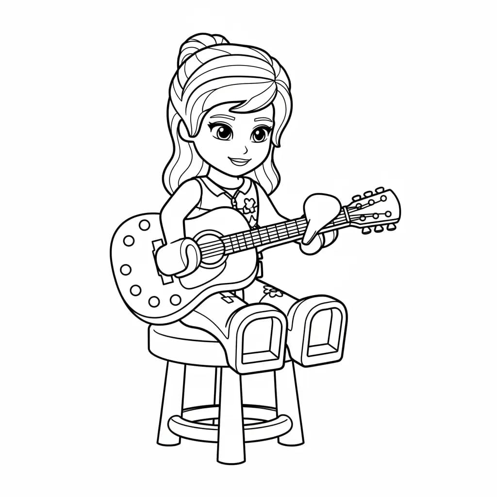 desenho de Amigos Lego para colorir