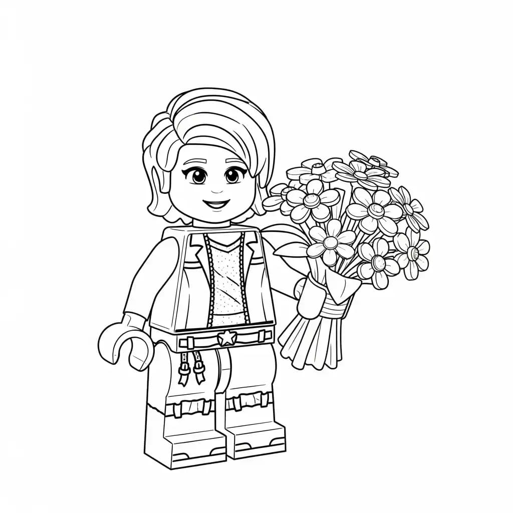 desenho de Amigos Lego para colorir