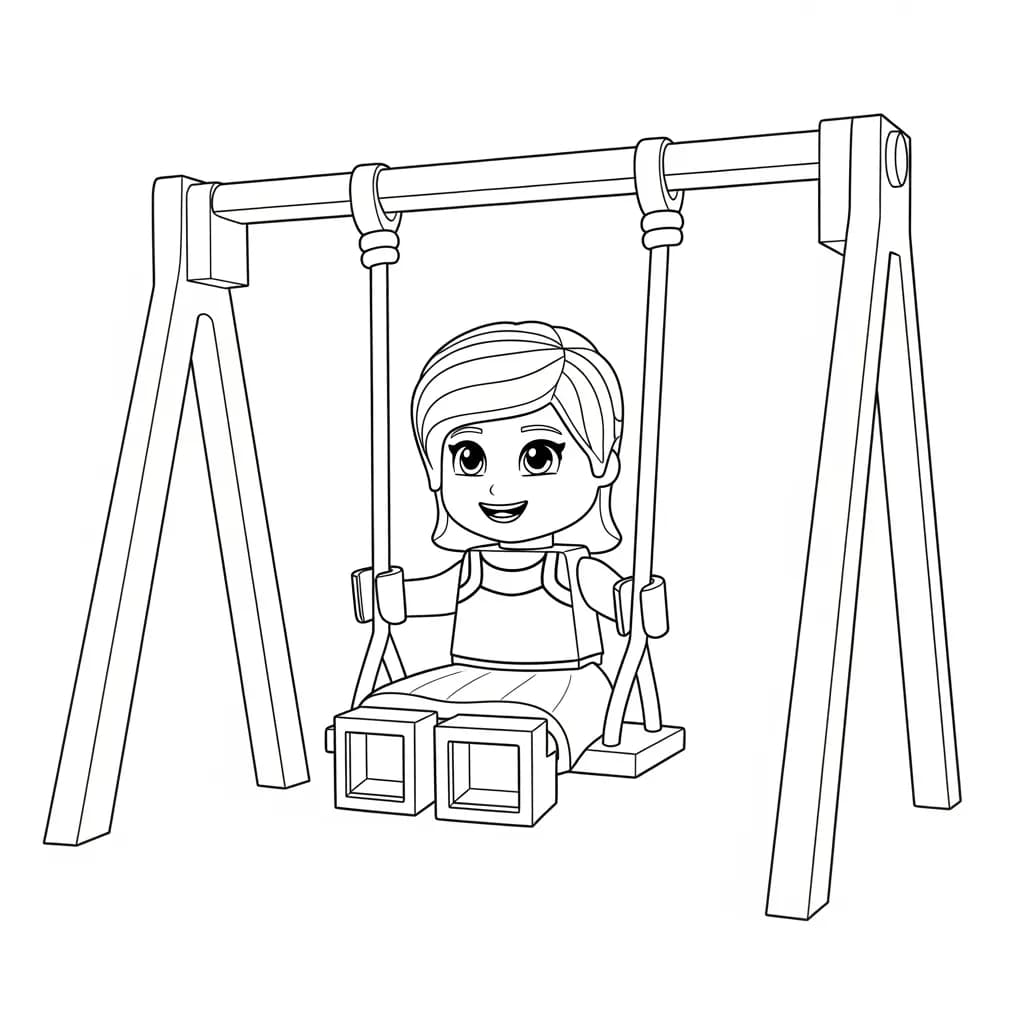desenho de Amigos Lego para colorir