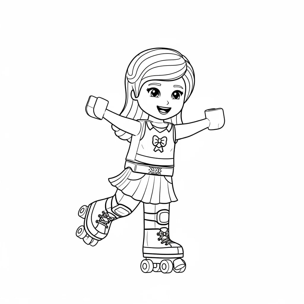 desenho de Amigos Lego para colorir