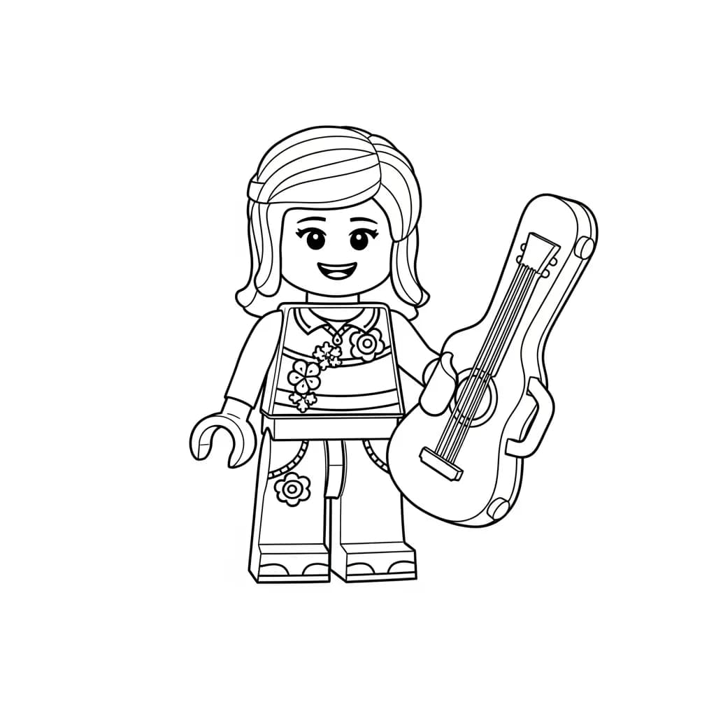 desenho de Amigos Lego para colorir
