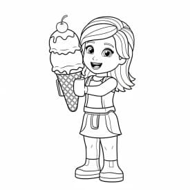 desenho de Amigos Lego para colorir