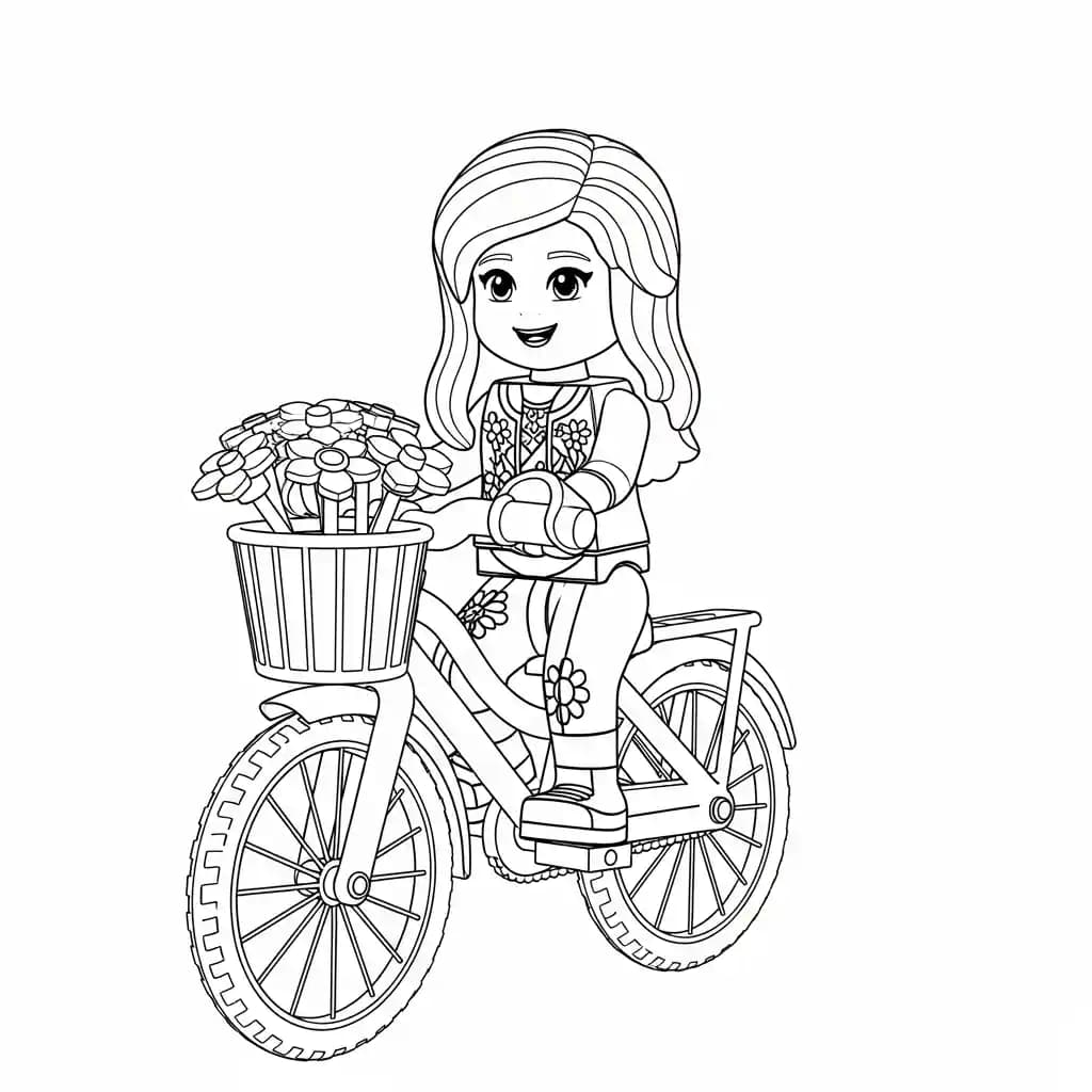 desenho de Amigos Lego para colorir