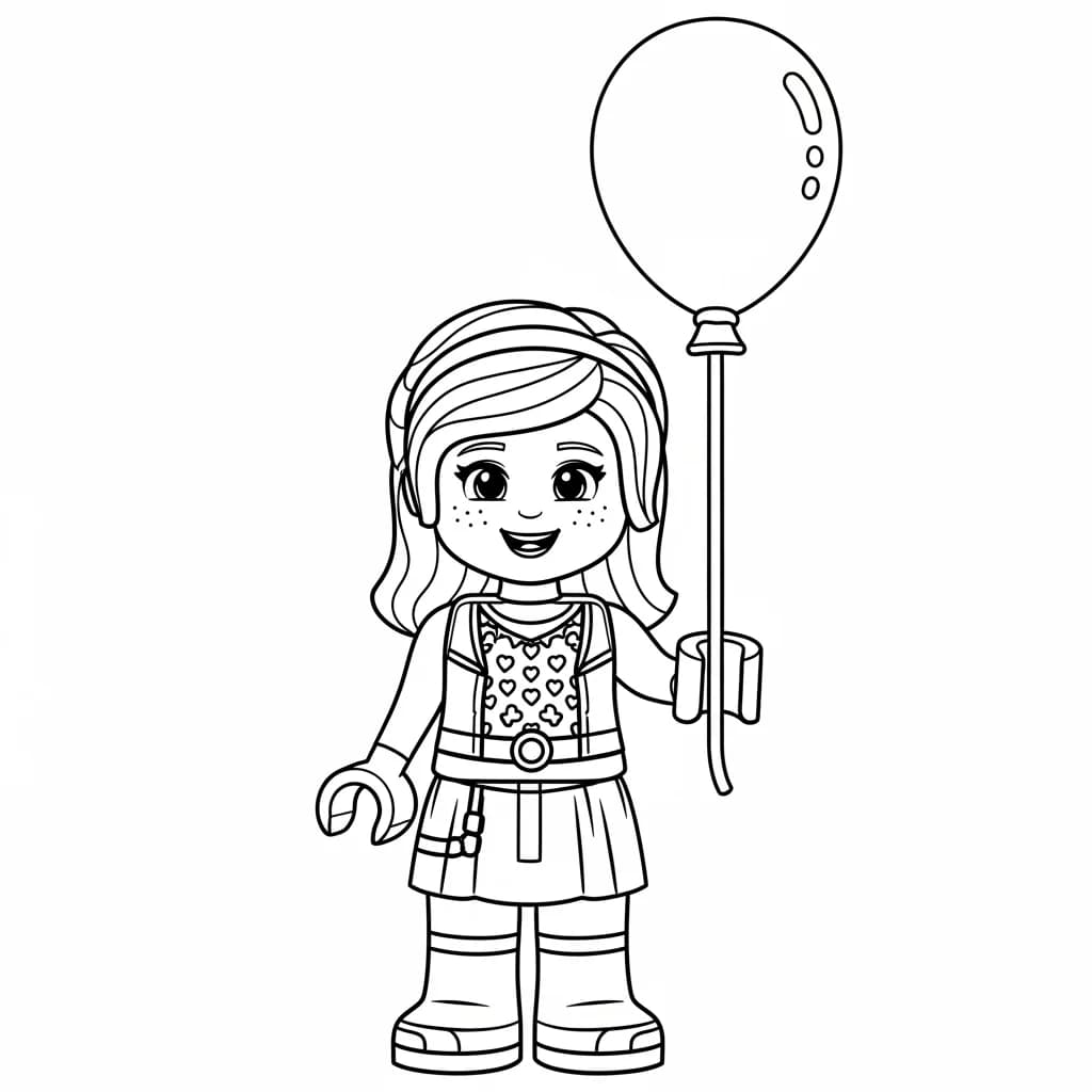 desenho de Amigos Lego para colorir