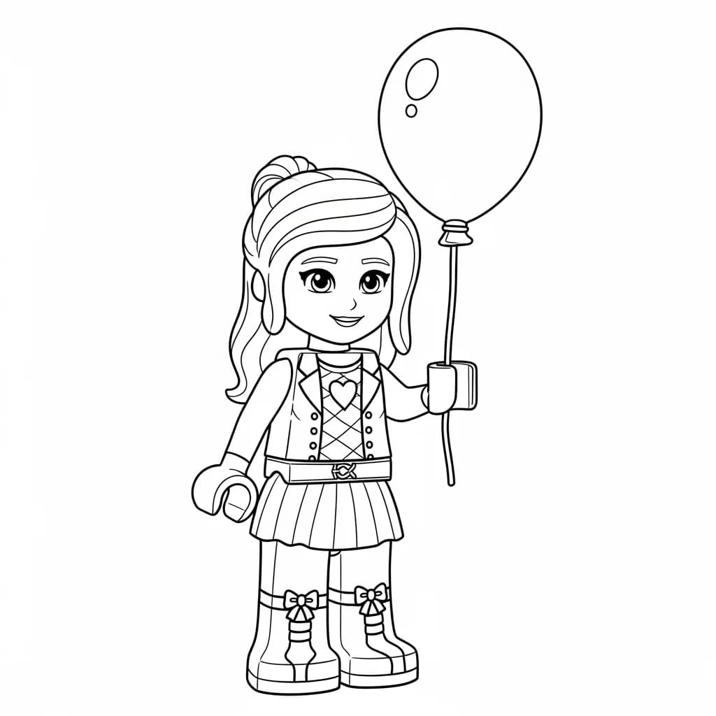 desenho de Amigos Lego para colorir