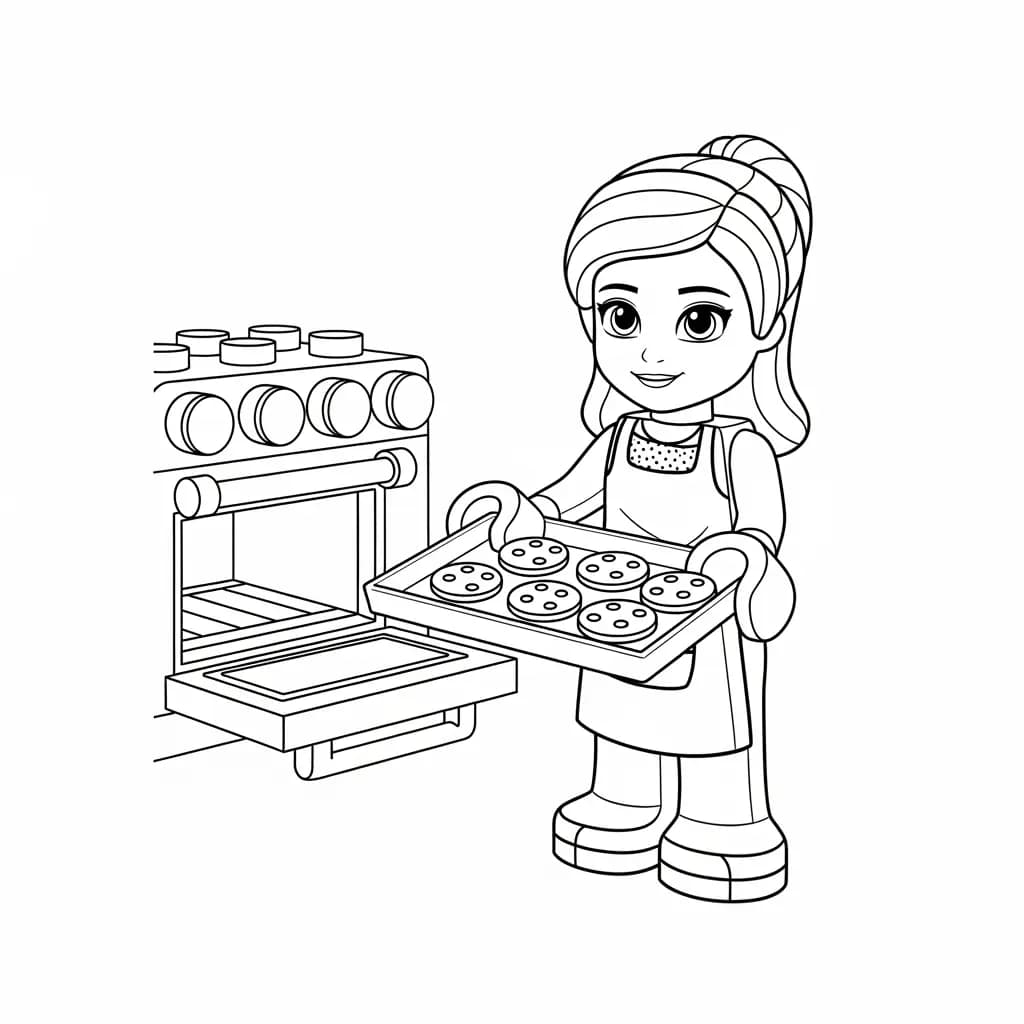 desenho de Amigos Lego para colorir