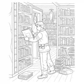 dois tripulantes de Among Us no interior da nave – desenho para colorir