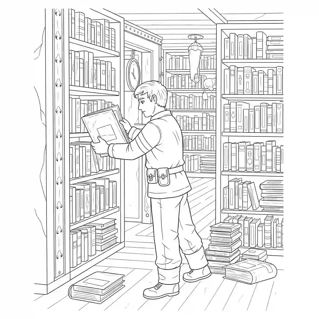 dois tripulantes de Among Us no interior da nave – desenho para colorir