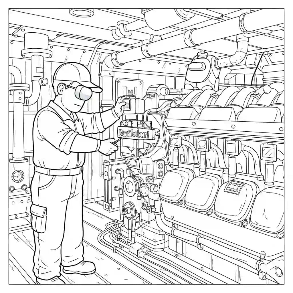dois tripulantes de Among Us no interior da nave – desenho para colorir
